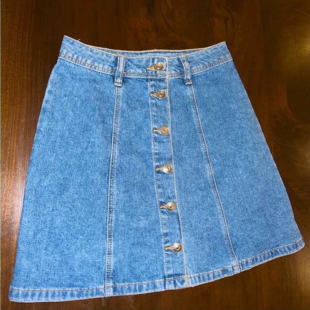 Denim Skirt Size 0 NWOT